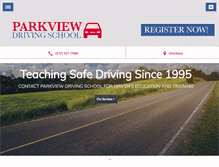 Tablet Screenshot of parkviewds.com